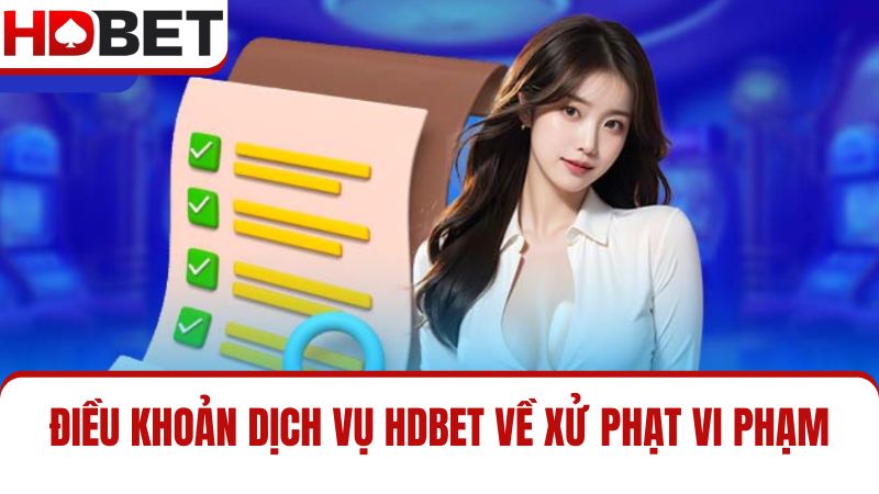 điều khoản dịch vụ HDBET về các hình thức xử phạt