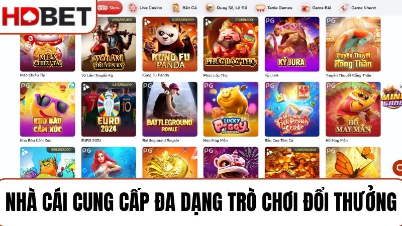Review HDBET mới nhất  cung cấp đa dạng trò chơi